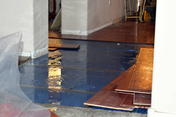 Professional Burst Pipe Water Damage technician working in Gardiner, ME